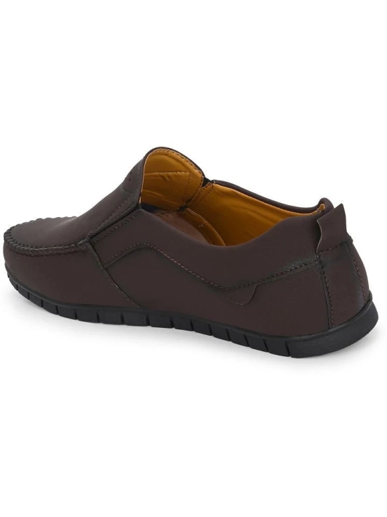 Leeport Brown Mens Slip-on Shoes - None