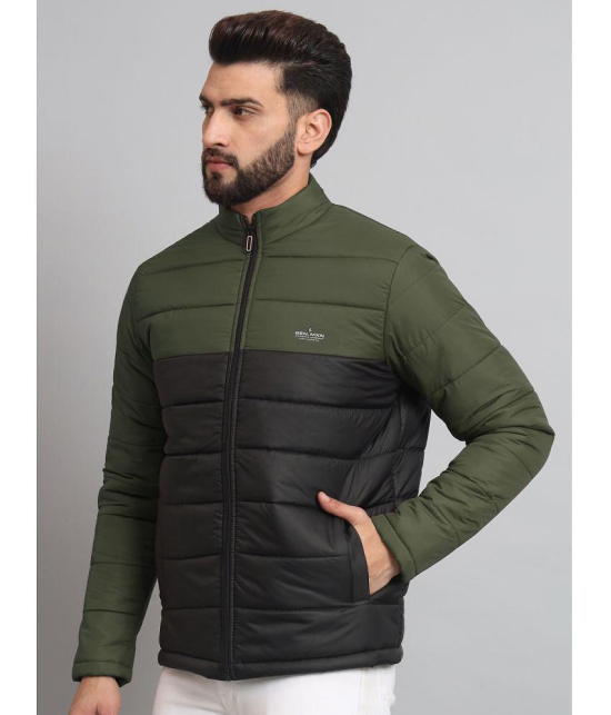 MXN Polyester Mens Quilted & Bomber Jacket - Black ( Pack of 1 ) - None