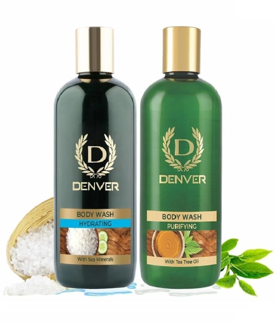 Denver Hydrating & Purifying Body Wash - 325ML Each (Combo Pack of 2)