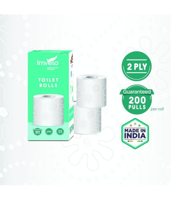 Imvelo - Paper Disposable Toilet Rolls ( Pack of 8 ) - 10m