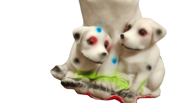 Charming Dog Family With Attached Small Puppies for Home Decor and Gift Giving Cute Labrador Figurine