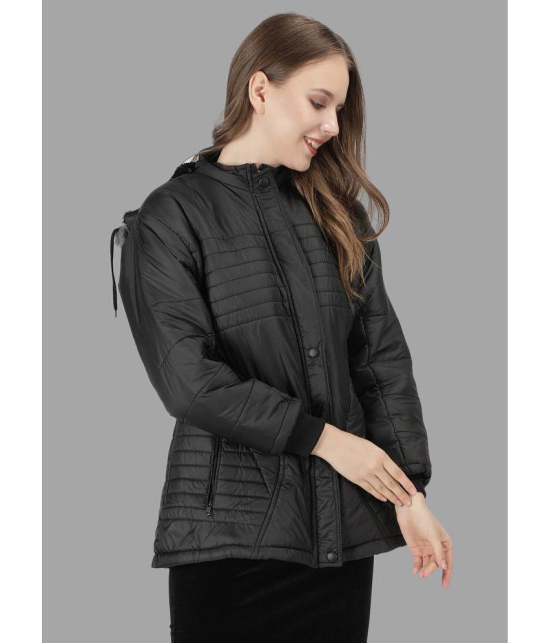 NUEVOSDAMAS - Polyester Blend Black Hooded Jackets - None