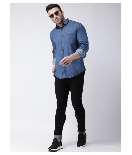 Hangup Denim Blue Shirt - None