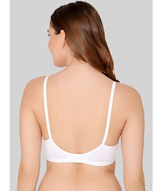 Bodycare White Cotton Blend Non Padded Womens Everyday Bra ( Pack of 1 ) - None