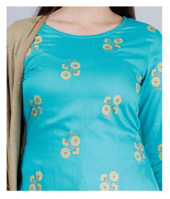 MAUKA Rayon Kurti With Palazzo - Stitched Suit - None