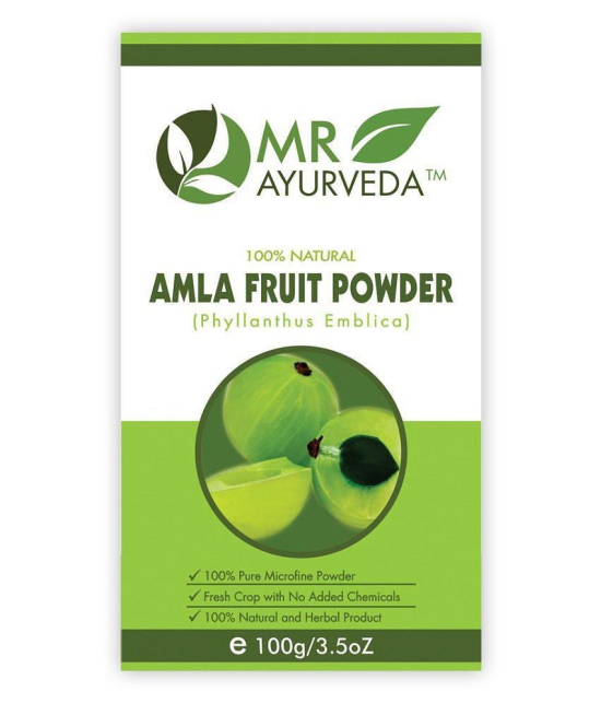 MR Ayurveda 100% Pure Brahmi Powder, Amla Powder & Shikakai Powder Hair Scalp Treatment 300 g Pack of 3