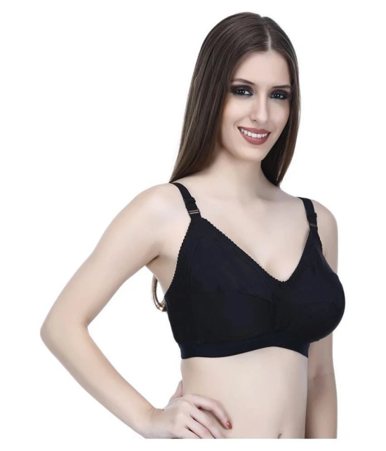 Elina Cotton T-Shirt Bra - Black Single - 42C