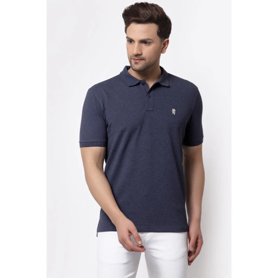 Red Tape Men's Grey Melange Polo Neck T-Shirt