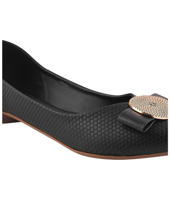 Shoetopia Black Womens Casual Ballerinas - None