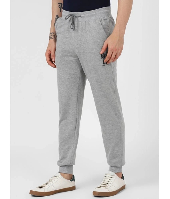 UrbanMark Men Regular Fit Solid Jogger-Grey Melange - None