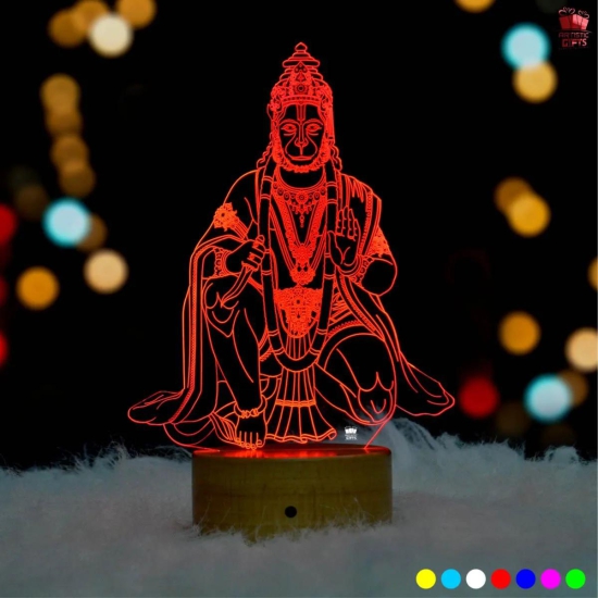 Hanuman ji 3D Illusion LED Lamp