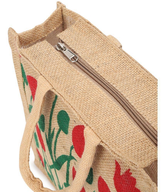 Style Smith - Assorted Jute Lunch Bag Pack of 1 - Assorted