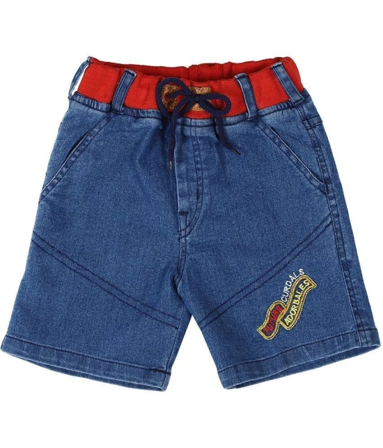 Cremlin Clothing - Blue Denim Boys Shorts ( Pack of 1 ) - None