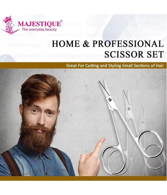 Majestique Professional Cuticle Scissors FC43 Use as Fingernails, Shaving Scissors, Moustache - 3Pcs