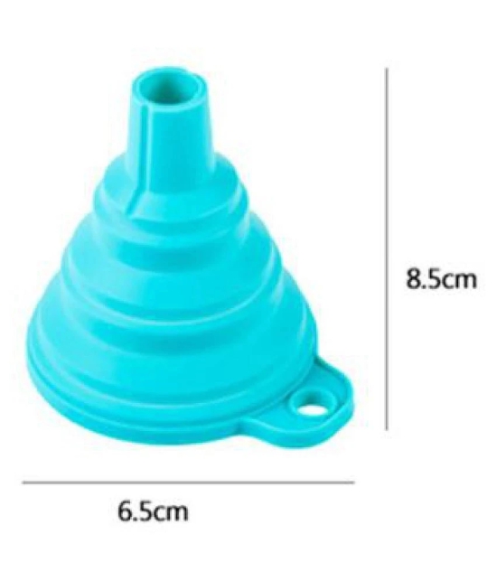 Silicone Gel Practical Collapsible Foldable Funnel Hopper Kitchen Tool Gadget - Multicolor