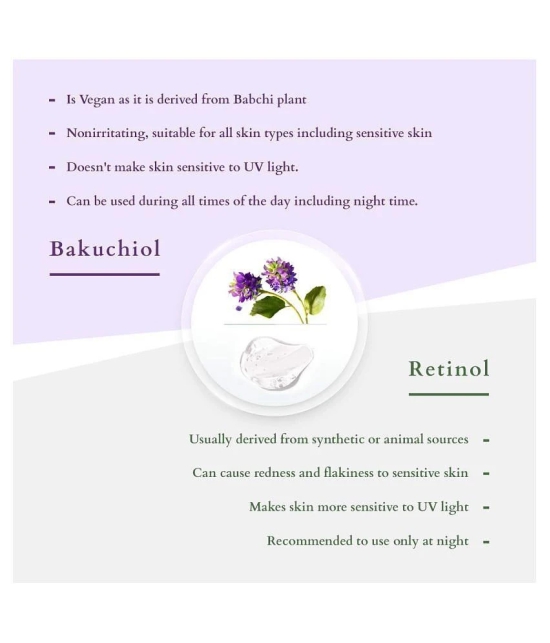 Lotus Organics+ Bakuchiol Plant Retinol Recovery Night Cream, Reduces Fine Lines & Wrinkles, 50g