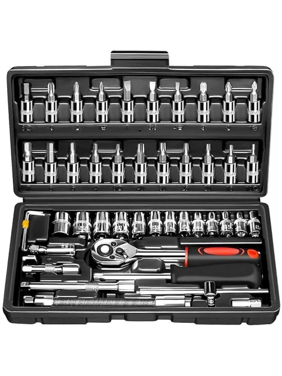 Multipurpose 2 in 1 tool kit Wrench Socket 46 Pcs Screwdriver Set