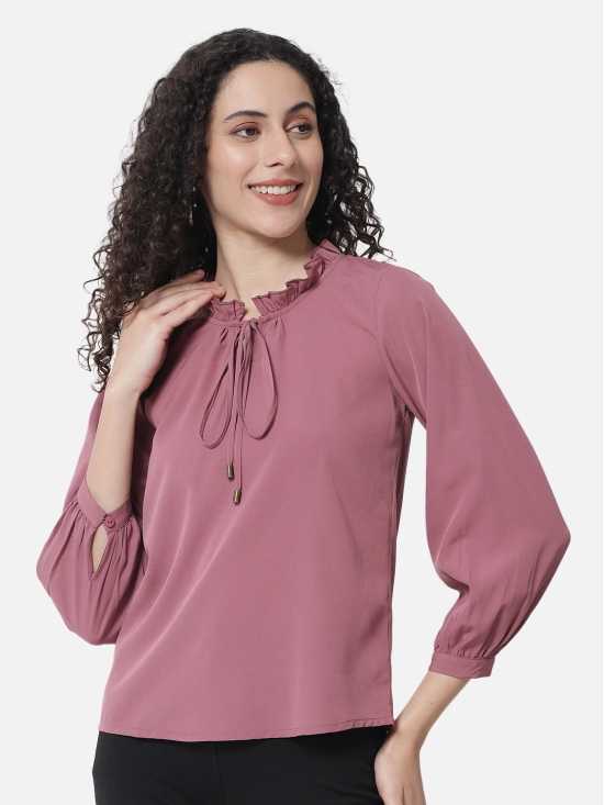 ALL WAYS YOU Women Top Polyester fabric  Pink XS