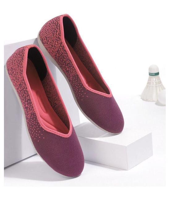 MARC LOIRE Maroon Ballerinas - None