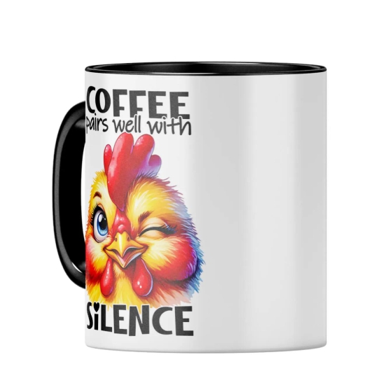 Coffee Pairs Well With Silence Coffee Mug-Magic