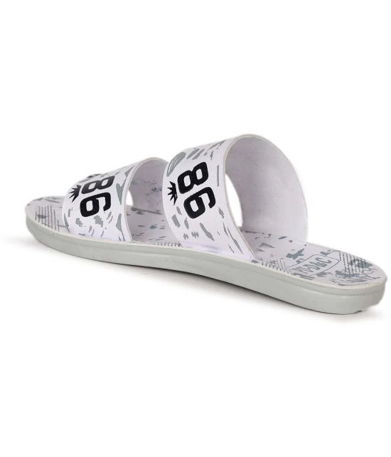 Aadi White Mens Slide Flip Flop - None