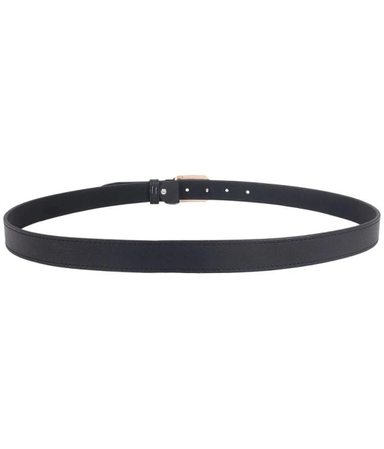 Zacharias - Black Faux Leather Mens Casual Belt ( Pack of 1 ) - None