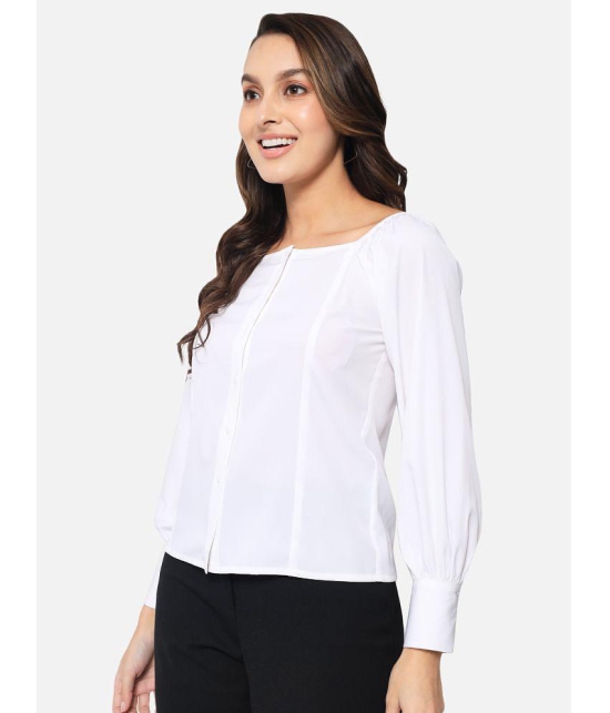 ALL WAYS YOU - White Polyester Womens Shirt Style Top ( Pack of 1 ) - None