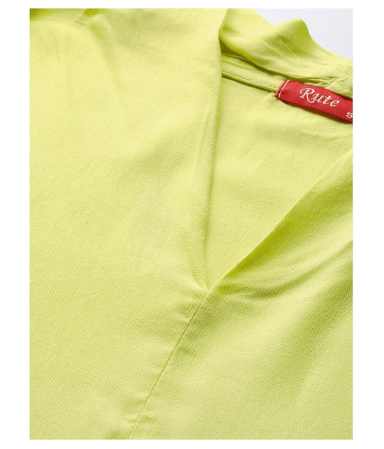 Rute Cotton Regular Tops - Green - 2XL