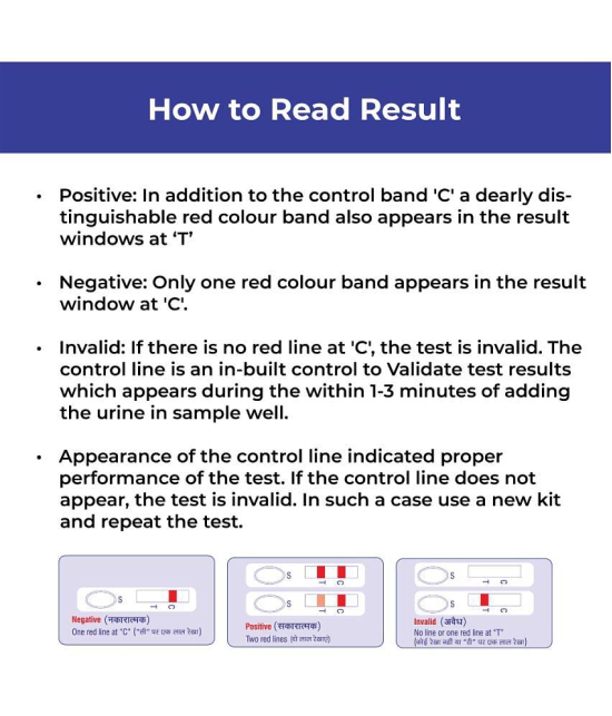 PregaFlash Pregnancy Test Kit - One Step device - Pack of 4