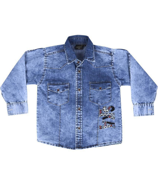 Kids Denim Full sleeves Shirt - None