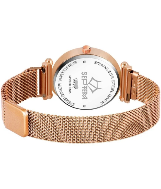 Septem Rose Gold Stainless Steel Analog Womens Watch