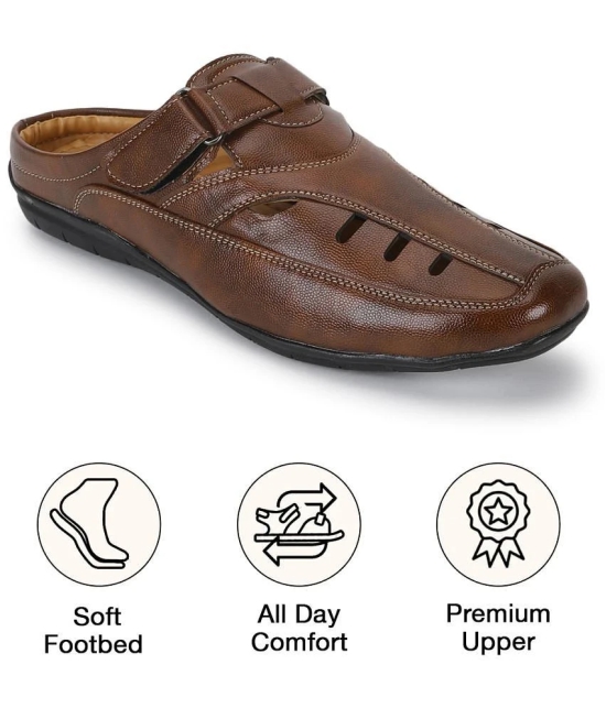 UrbanMark - Brown Mens Sandals - None