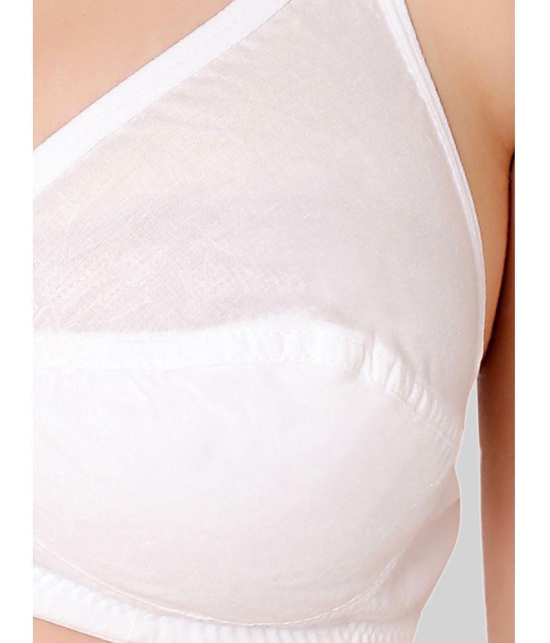 Bodycare White Cotton Blend Non Padded Womens Everyday Bra ( Pack of 1 ) - None