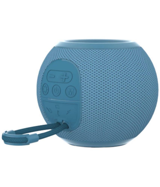 Portronics Resound 5 W Bluetooth Speaker Playback Time 6 hrs Bluetooth V 5.3 with USB,Aux,TWS feature Blue - Blue