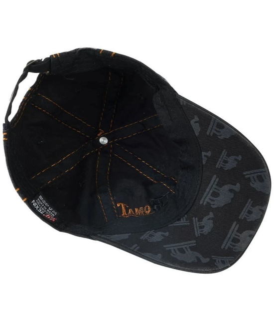 PENYAN Black Cotton Mens Cap ( Pack of 1 ) - Black