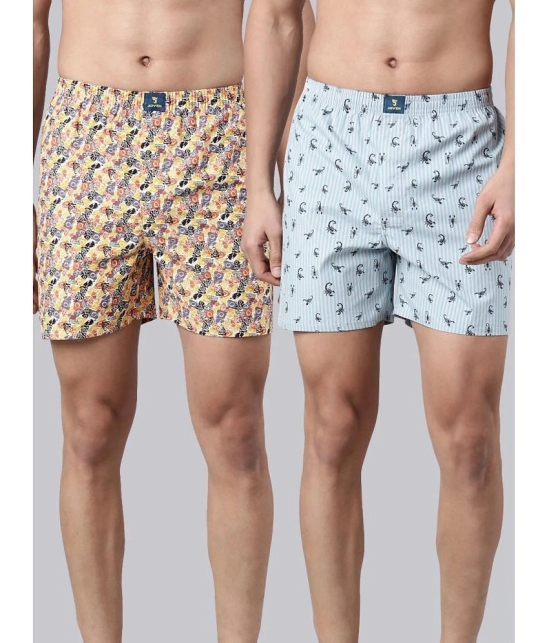 Joven Beige Cotton Mens Boxer- ( Pack of 2 ) - None