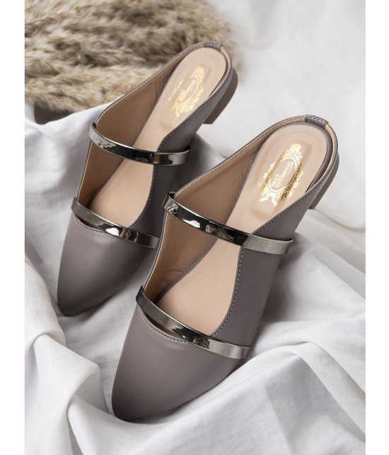 Shoetopia - Light Grey Women''s Flats - None