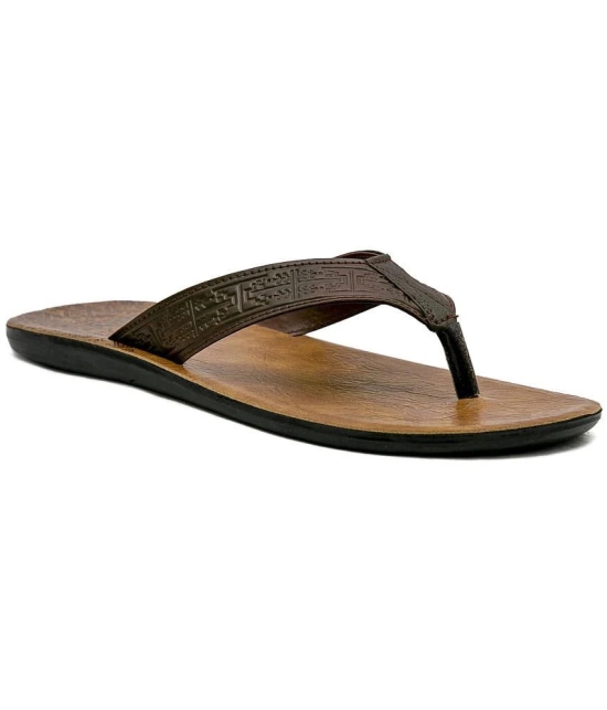 ASIAN Brown Mens Daily Slipper - None