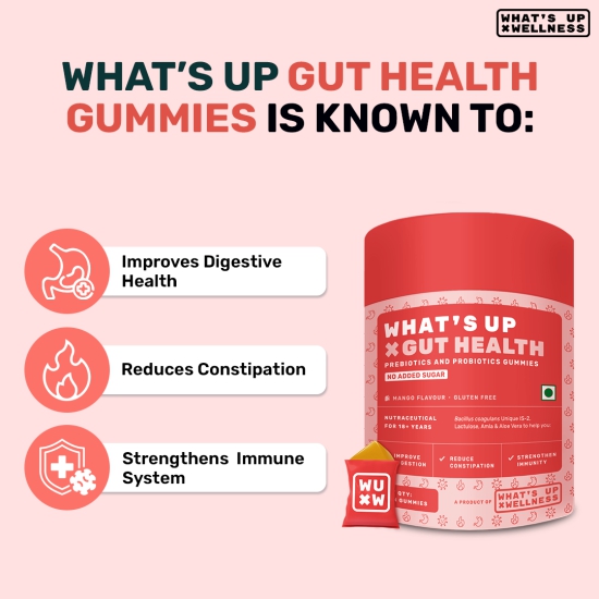 What's Up Gut Health Gummies-90 Days Pack