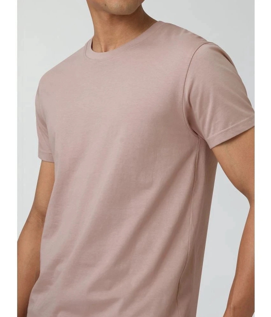 XYXX Cotton Regular Fit Solid Half Sleeves Mens T-Shirt - Peach ( Pack of 1 ) - None