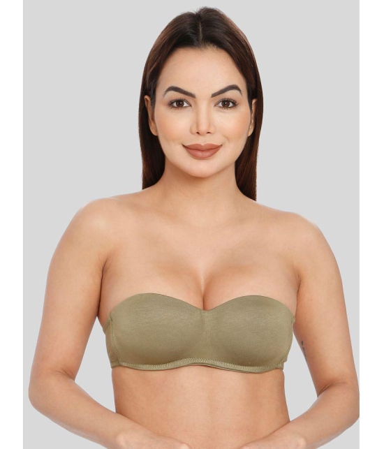 ILRASO - Olive Polyester Lightly Padded Women's Balconette Bra ( Pack of 1 ) - None