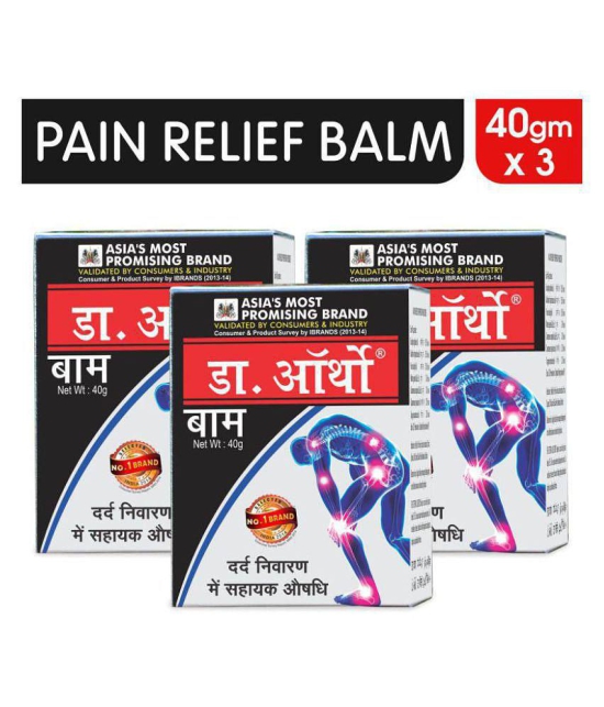 Dr. Ortho Balm 40gm - 100% Ayurvedic Balm Pack of 3