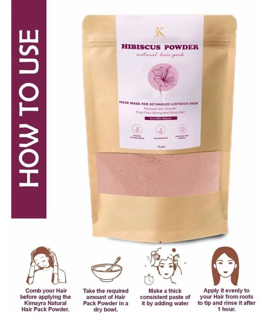 Kimayra HAIRCARE POWDER HIBISCUS POWDER Natural Henna 75 g