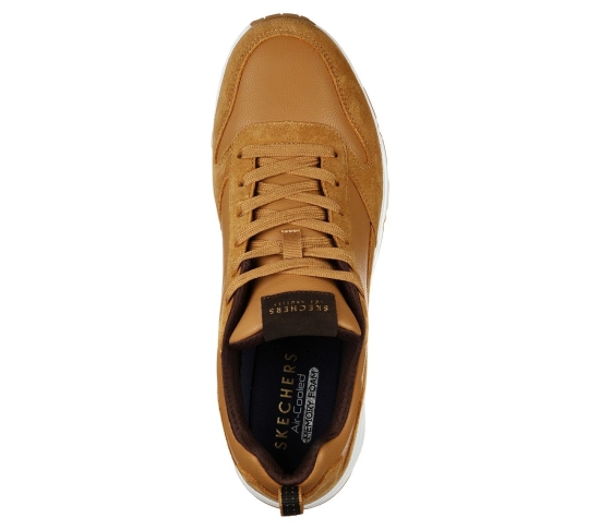 Skechers Tan Men Uno - Stacre Lace Up Sneakers