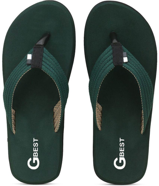 GBest - Green Men's Thong Flip Flop - None