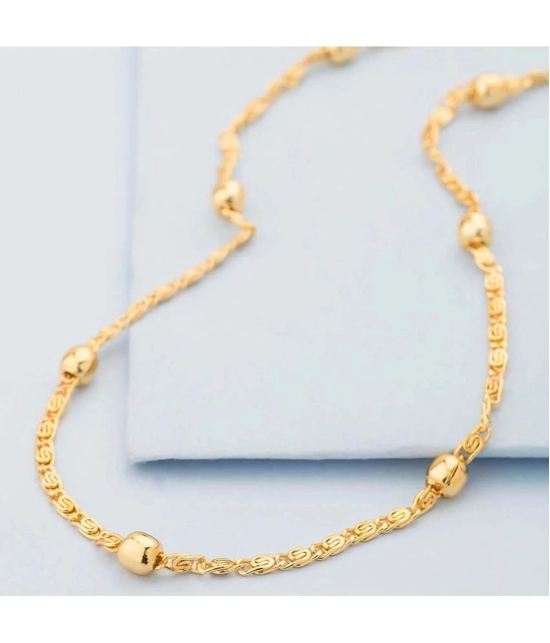 Fashion Frill Gold Plated Neck Chain For Men/ Boys - None