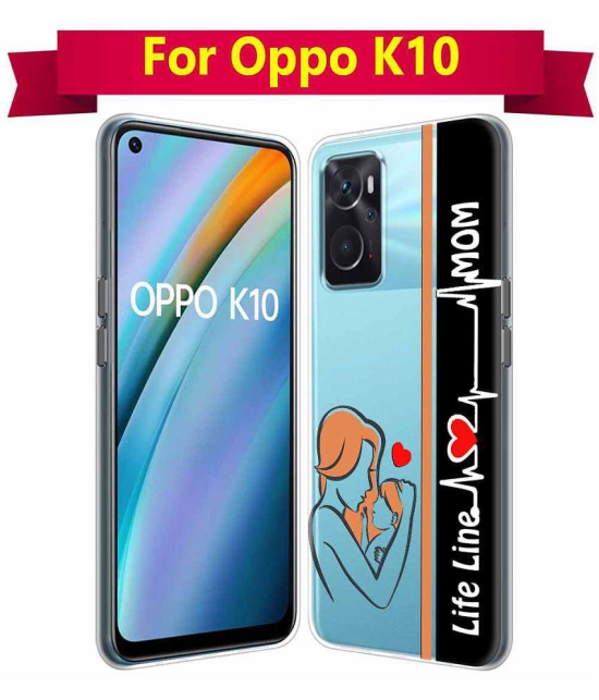 NBOX - Multicolor Printed Cover Compatible For Oppo K10 ( Pack of 1 )