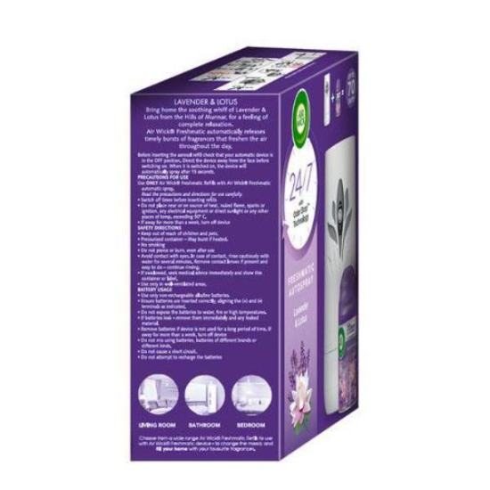 Airwick Freshmatic Automatic Air Freshener Kit Lavender And Lotus 250 Ml