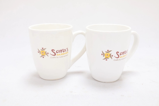 Khurja Souvenir Mug (Set of 2) White