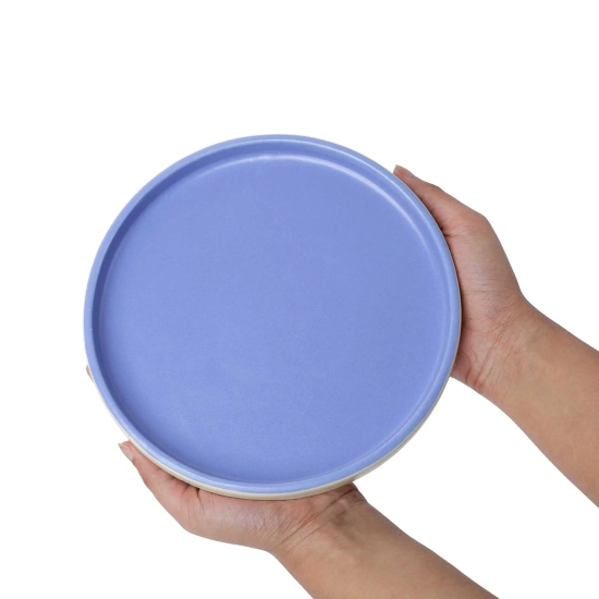 Matte Rim Side Plate | Set of 2 Jodhpur Blue